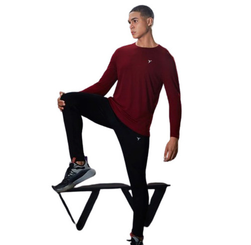 Mens Plain Full Sleeves T Shirt - Polyester Fabric Regular Fit Round Neck Long Sleeves Casual Wear | Handwash Care All Color Options Available