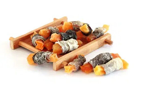 Delicious Sweet Potato Twined By Fish Skin Pet Snacks