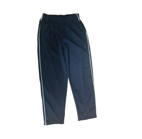 Navy Blue Color Regular Fit Mens Cotton Lower Track Pant