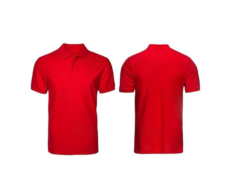 Red Cotton T-Shirt - Regular Fit, O-Neck, Short Sleeves | Lightweight, Breathable, Skin-Friendly, Fade Resistant, Machine Washable, Summer Casual Wear