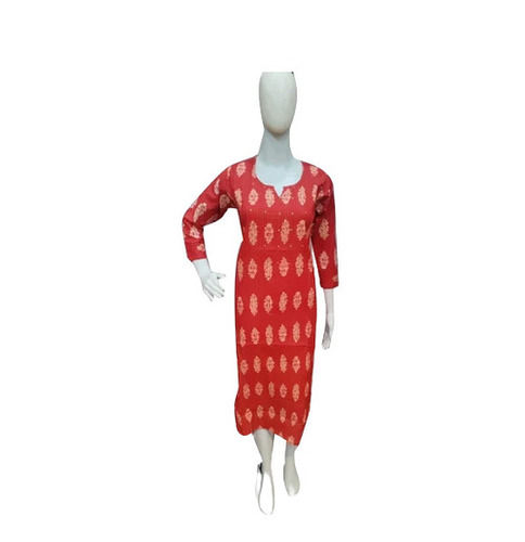 Red Cotton Kurtis