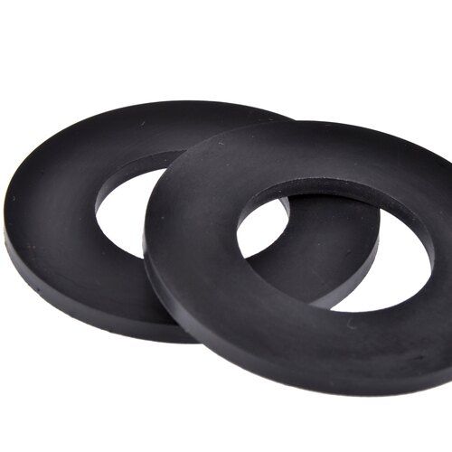 Polished rubber gaskets Color  Black