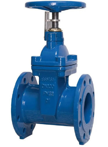 Blue Polished Stainless Steel Sluice Valve for Industrial