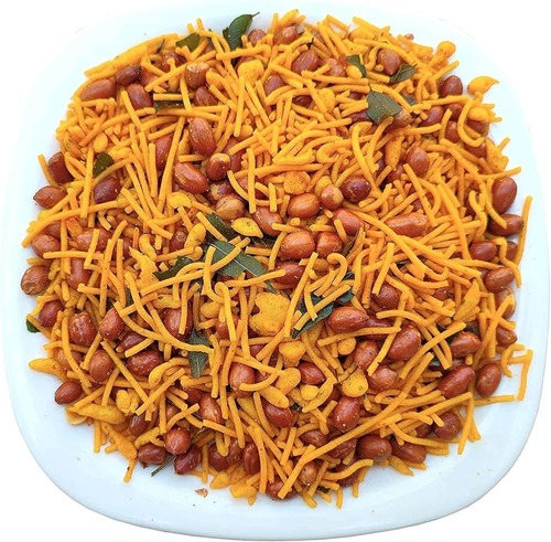Spicy Mixture Namkeen - Premium Quality Dried Besan Mixture, Salty & Spicy Taste, 6 Months Shelf Life in Plastic Packet