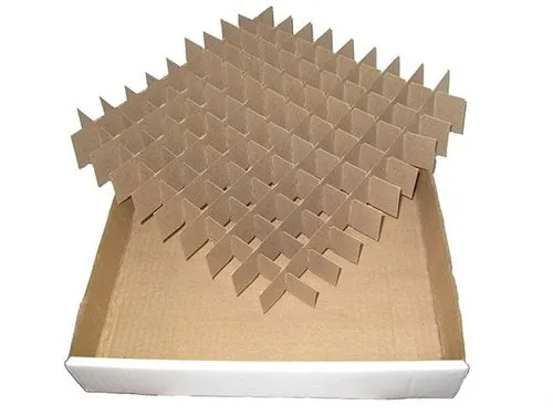 Vial Tray With Honeycomb - Disposable 3 Ply Paper Box 1kg Capacity | Industrial Use, Rectangular Shape, Standard Size 1-10 In