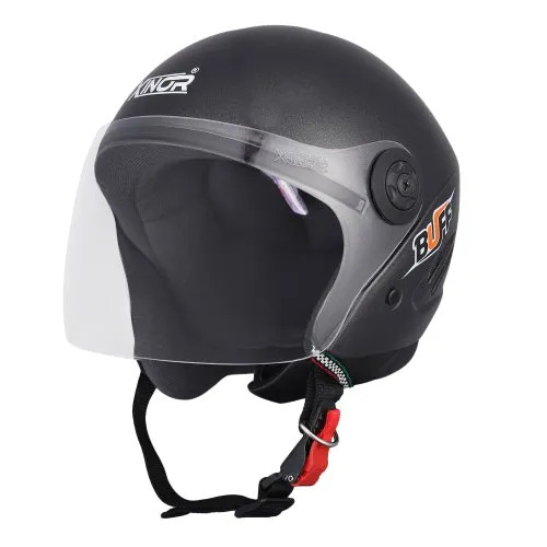 Xinor Buff Open Face Helmet For Men Women Isi Standard For Scooty And Motorcycle silver Black at Best Price in Ghaziabad Xinor Industries