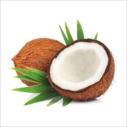 Semi-Husked Brown Organic Coconut