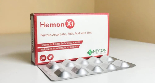 Ferous Ascorbate And Folic Acid With Zinc Tablets