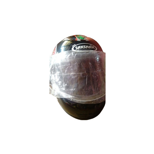 Full Face Helmet - Fiberglass, Medium Size, Glossy Black | ISI Approved, Impact-Absorbing Shell, Scratch-Resistant Visor, Comfortable Liner, Secure Buckle