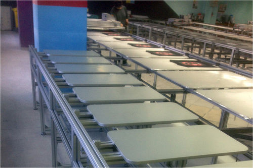 Manual Screen Printing Table with 8 Pallets 40cmx70cm 4m Total Length