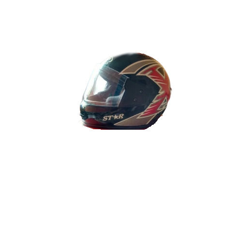 Metallic Finished Printed Bike Full Face Helmet