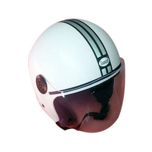 Superb 4G White Bike Riding Open Face Helmet