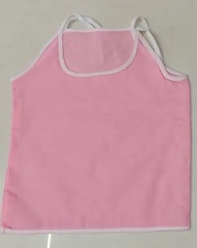 Pink Color Plain Pattern 130 Gsm Pink Cotton Baby Rompers