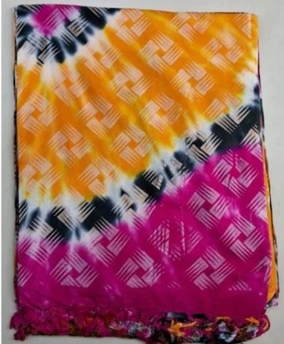 Multi Color Printed Pattern 180Gsm Rayon Stoles For Casual Wear