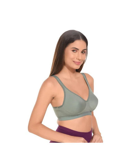 Daily Wear Skin-Friendly Regular Fit 3/4th Coverage Plain Cotton Non-Padded Ladies Bra