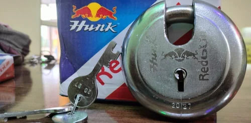 Round Silver Hunk Redbull Door Lock