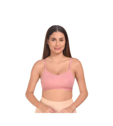 Skin-Friendly Regular Fit Full Coverage Plain Cotton Ladies Non-Padded Push Up Bra