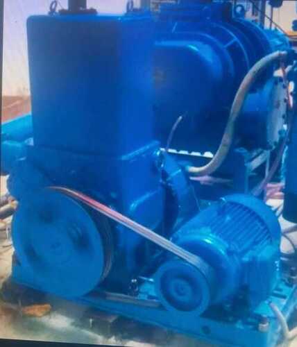 Rotary Piston Vacuum Pump - Steel Material, Blue Color | Low Price, Prolonged Service Life, Tested Quality Assurance