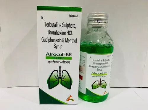 Terbutaline Sulphate Bromhexine HCL Guaiphensin Syrup