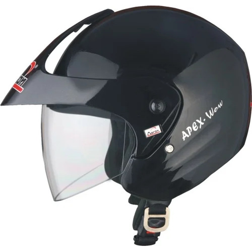 Apex Wow Modular Half Face Helmet - Color: Black