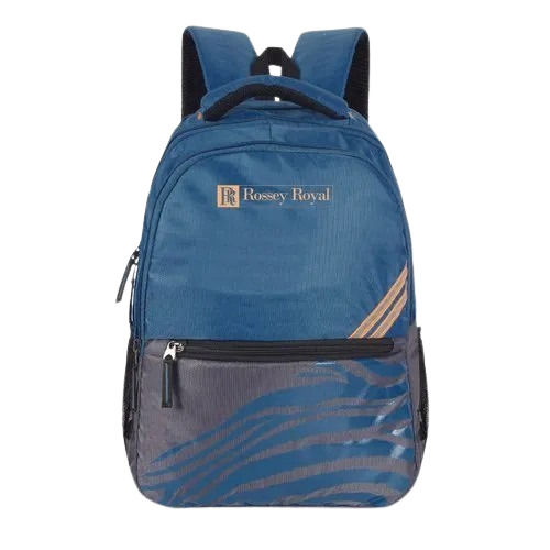 Blue Polyester Backpack