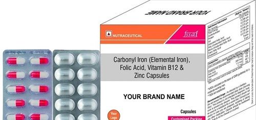 Carbonyl Iron +Folic Acid+vitamin B12+ Zinc Capsules