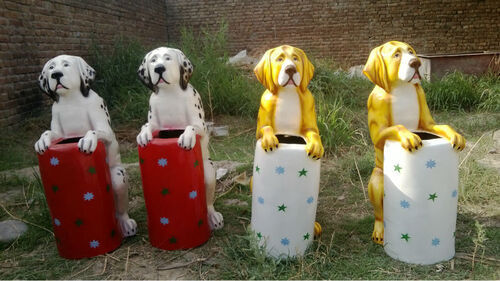 Fiber Dog Dustbin