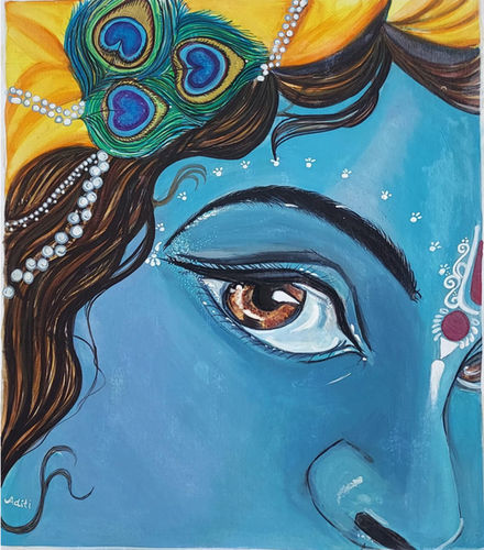 Krishna Eyes Painting