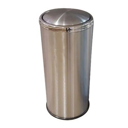 Silver Color Steel Dustbin