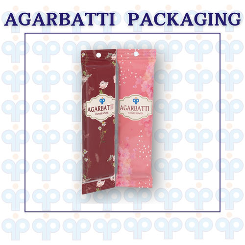 Multicolor Glossy Finish Printed Agarbatti Pouches