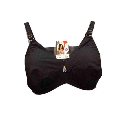 Black Cotton Bra