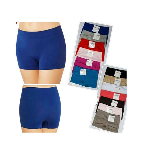 Daily Wear Regular Fit Skin Friendly Breathable Plain Seamless Boyshorts Panties