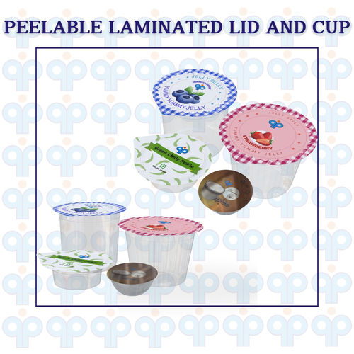 Single Use Peelable Laminated Lid And Cup