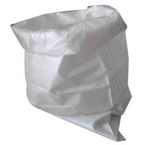 White Plain Plastic Woven Bag