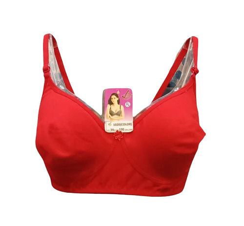 Daily Wear Skin-Friendly Regular Fit 3/4th Coverage Plain Cotton Non-Padded Ladies Bra