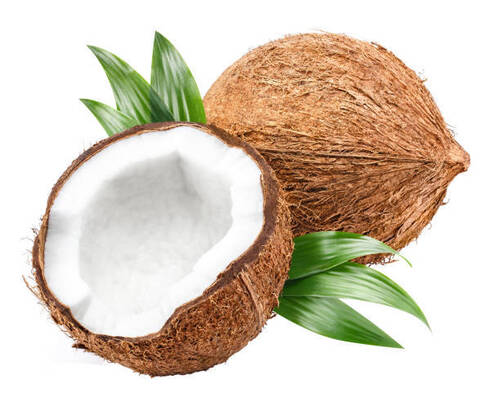 Natural Dried Semi Husked Coconut