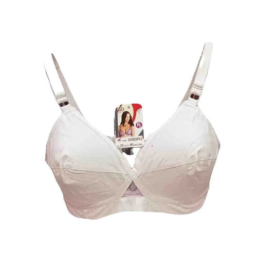 White Cotton Bra