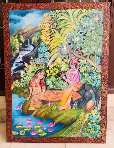 radha krishna painting