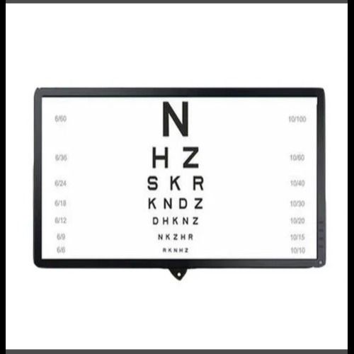 Manual LED Vision Chart for Eye Testing Color  White