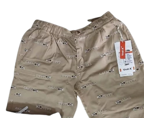 Mens Satin Printed Bermuda - Casual Wear Multi Color Elastic Waist Band Machine Washable All Sizes Available