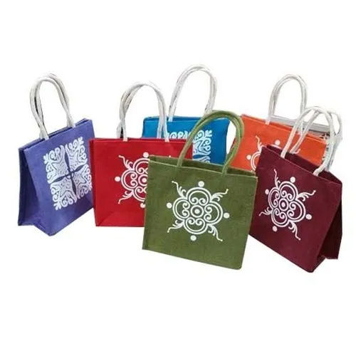 Fancy Multicolours Jute Gift Bags