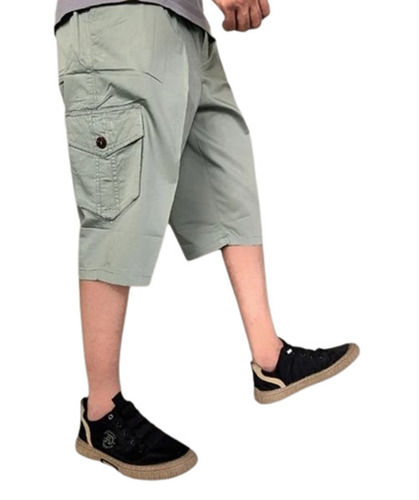 Mens Cotton Mid Rise Short