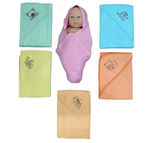 Multi Color Printed Baby Hooded Towel