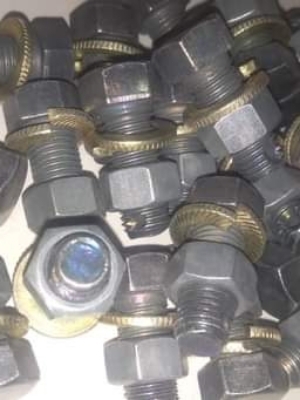 Nuts And Bolts - Metal, Round, 0-20mm Size | Fine Coated, Highly Durable, Polished Finish, Industrial Application, Silver Color