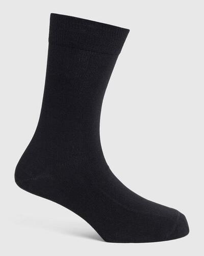 Skin Friendly And Premium Design Black Cotton Socks