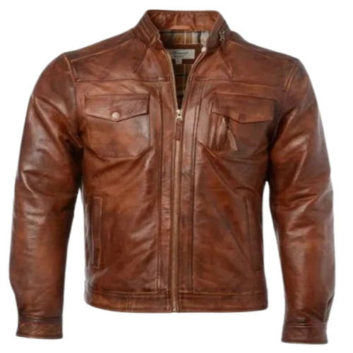 Casual Men Leather Jacket