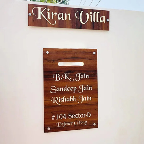 designer name plates 