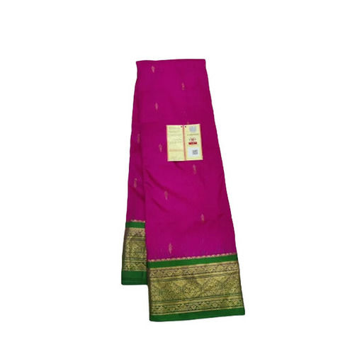 Wedding Wear Shrink Resistant Handloom Printed Pure Silk Sarees for Ladies