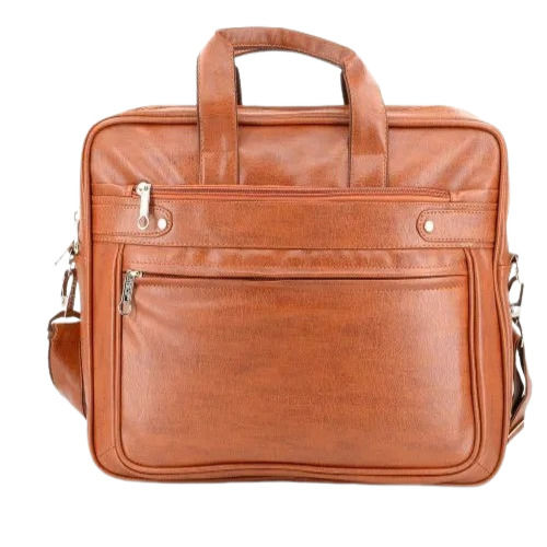 PU Leather Plain Laptop Bag