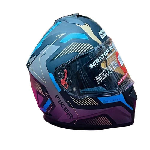 Studds Black Fiker Motorcycle Helmet